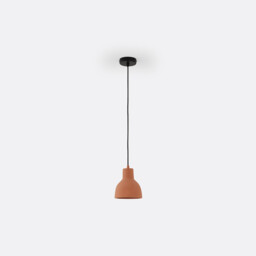 Arida 16cm Diameter Terracotta Concrete Ceiling Light - thumbnail 1