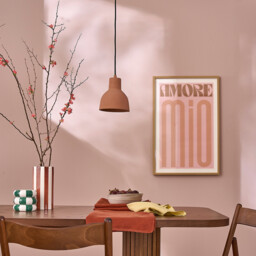 Arida 16cm Diameter Terracotta Concrete Ceiling Light - thumbnail 2
