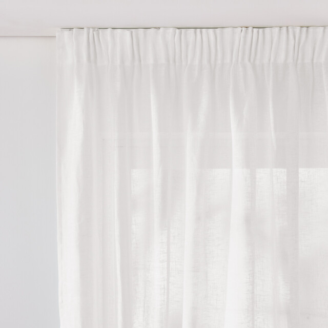 Onega Linen Pencil Pleat Wave Voile Panel - image 1