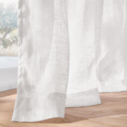 Onega Linen Pencil Pleat Wave Voile Panel - thumbnail 3
