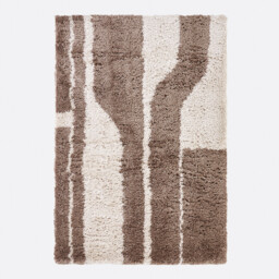 Belsa Abstrct Print Long Pile Rug