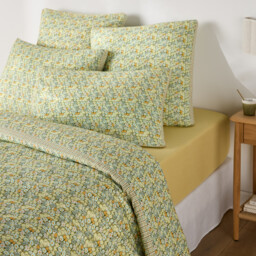 Dalina Floral Print Washed Linen/Cotton Duvet Cover - thumbnail 1