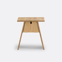 Asayo Solid Pine Bedside Table - thumbnail 3