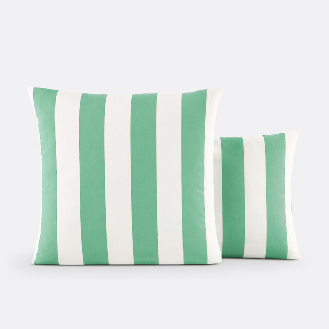 Hendaye Green Cotton Pillowcase - image 1