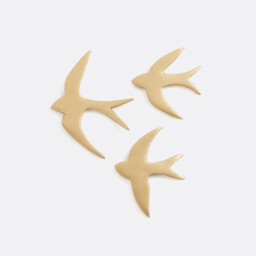 Set of 3 Strakaza Bird Wall Decorations - thumbnail 1
