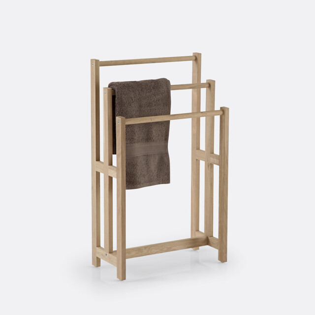 Towell Oak Triple Towel Rail