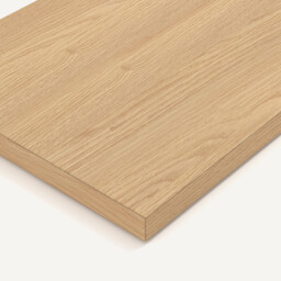 Set of 2 Johanez 110cm Oak Veneer Shelves - thumbnail 4