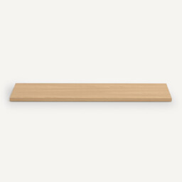 Set of 2 Johanez 110cm Oak Veneer Shelves - thumbnail 3