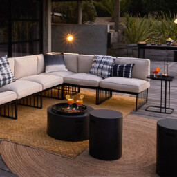 Round Garden Sofa Side Table Raskin - thumbnail 3