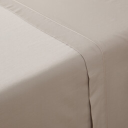 Opale Plain Cotton Satin 350 Thread Count Flat Sheet - thumbnail 3