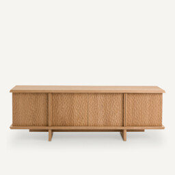Gouge Sideboard with 4 Doors in Oak and Veneer - thumbnail 3
