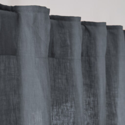Onega Washed Linen Radiator Curtain with Hidden Fixings - thumbnail 3