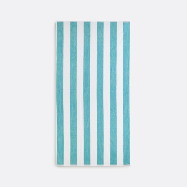 Hendaye Striped Velour Beach Towel - image 1