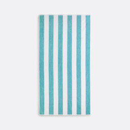 Hendaye Striped Velour Beach Towel