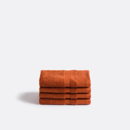 Kheops Face Towels in Egyptian Cotton 600g/m2 in Set of 4