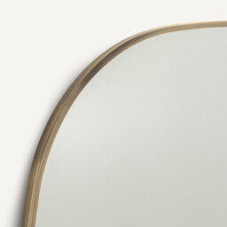 Caligone 80cm High Aged Brass Mirror - thumbnail 3