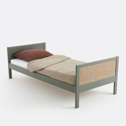 Caneo Single Bed with Bed Base