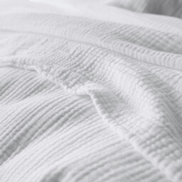 Kumla Plain Cotton Muslin Duvet Cover - thumbnail 4