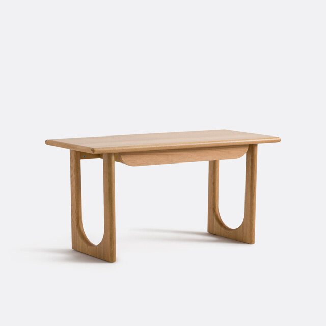 Douve Oak Desk in Oak Veneer with 1 Drawer - image 1