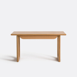 Douve Oak Desk in Oak Veneer with 1 Drawer - thumbnail 3