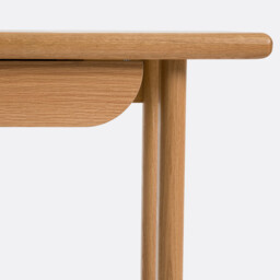 Douve Oak Desk in Oak Veneer with 1 Drawer - thumbnail 4
