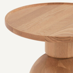 Stigido Solid Oak Side Table - thumbnail 3