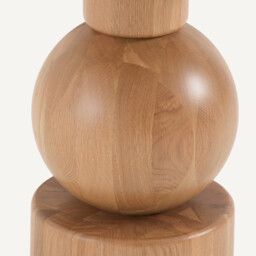 Stigido Solid Oak Side Table - thumbnail 4