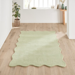 Scalero Scalloped 100% Wool Rug - thumbnail 1
