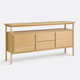 Elina Sideboard with 2 Doors and 2 Drawers in Oak Veneer