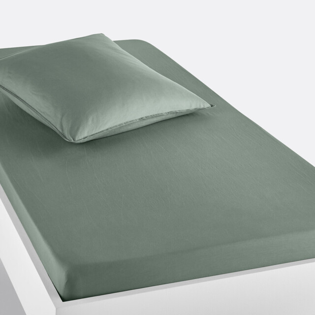 Scenario 100% Washed Cotton Fitted Sheet - image 1
