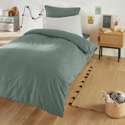 Scenario 100% Washed Cotton Fitted Sheet - thumbnail 2