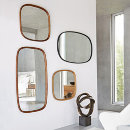 Orion 110cm High Solid Oak Rectangular Mirror - thumbnail 2