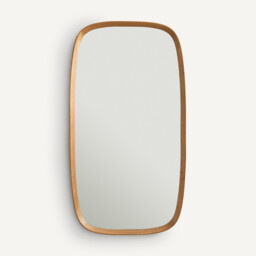Orion 110cm High Solid Oak Rectangular Mirror - thumbnail 3