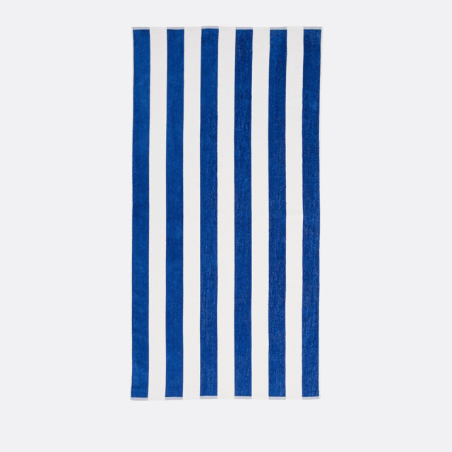 Hendaye Striped Velour Beach Towel - image 1