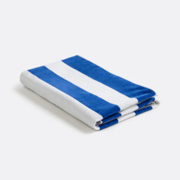 Hendaye Striped Velour Beach Towel - thumbnail 4