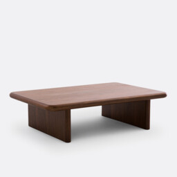 Curva Walnut Veneer Coffee Table - thumbnail 1