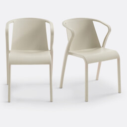 Set of 2 Predsida Polypropylene Armchairs - thumbnail 1