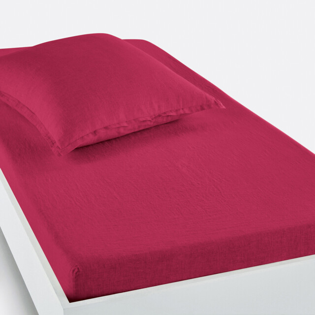 Linot 30cm High Washed Linen Child's Fitted Sheet - image 1