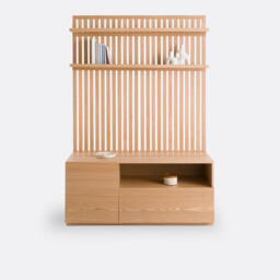 Théonie TV/Hifi Unit in Solid Ash and Ash Veneer - thumbnail 2
