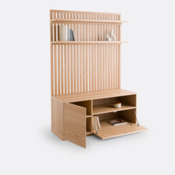 Théonie TV/Hifi Unit in Solid Ash and Ash Veneer - thumbnail 3