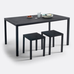 Choe Perforated Metal Rectangular Table - thumbnail 2