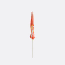 Songe Orange Graphic Print Parasol - thumbnail 4