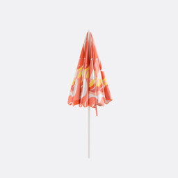 Songe Orange Graphic Print Parasol - thumbnail 3
