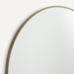 Caligone 80cm Diameter Aged Brass Round Mirror - thumbnail 4