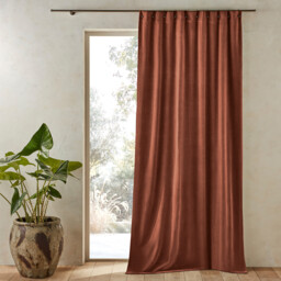 Nyodhi Stonewashed Velvet Curtain - thumbnail 1