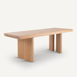 Olaga Solid Oak Extending Table - thumbnail 4