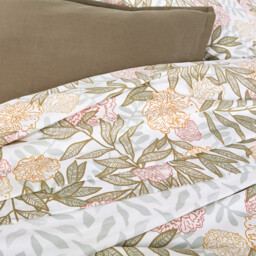 Dolce Floral 100% Cotton Percale 200 Thread Count Pillowcase - thumbnail 3