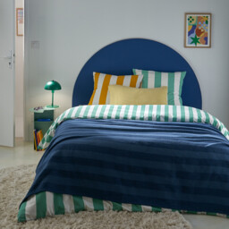 Hendaye Green Cotton Pillowcase - thumbnail 3