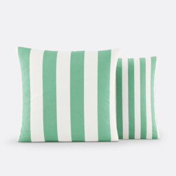 Hendaye Green Cotton Pillowcase - thumbnail 4