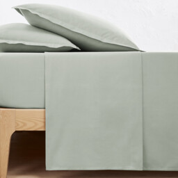 Scenario Plain Cotton Percale Flat Sheet - thumbnail 1